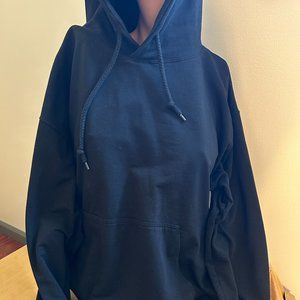 PinkBlush Maternity Black Hooded Sweatshirt | Size XL